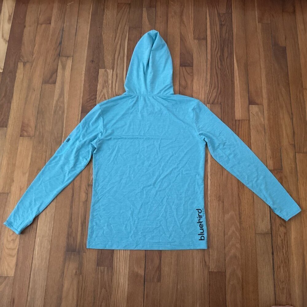 Slicker Beaut Bluebird Tech Performance Women's Long Sleeve Hooded UV Size M - Picture 5 of 7